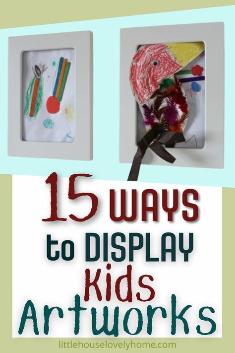 Transform your space into a masterpiece gallery with these clutter-free strategies to display kids' artwork. Discover innovative ways to celebrate their creativity while keeping your home neat. Click through to the complete article and stay connected as we share a multitude of imaginative inspirations! Modern Kids Art Display, Display Childrens Artwork Home, Children’s Art Display, Ways To Display Kids Artwork, Child Artwork Display, Every Child Is An Artist Display, Display Kids Artwork, I Heart Organizing, Displaying Kids Artwork