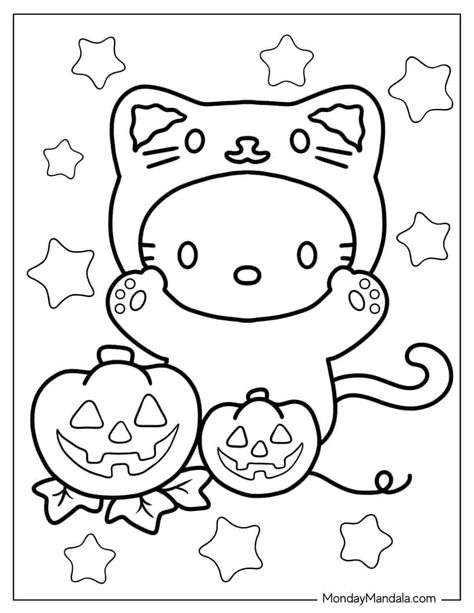 68 Hello Kitty Coloring Pages (Free PDF Printables) Hello Kitty Coloring Pages, Kitty Coloring Pages, Coloring Pages Halloween, ليلو وستيتش, Halloween Coloring Sheets, Hello Kitty Colouring Pages, Hello Kitty Printables, Love Coloring Pages, Kitty Coloring