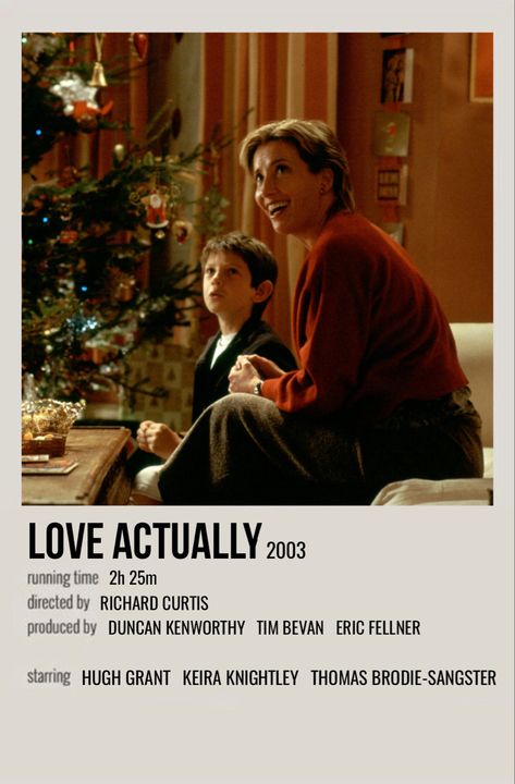 minimal polaroid movie poster for love actually Love Actually Movie, Love Actually 2003, Polaroid Movie Poster, Winter Movies, Christmas Movies List, Xmas Movies, Best Christmas Movies, Christmas Films, Christmas Dreaming