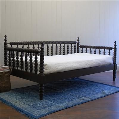 English Farmhouse Furniture Black Farmhouse Spindle Daybed Deewan Bed, Spindle Daybed, English Farmhouse, Spindle Design, Wooden Sofa Set Designs, Luxury Bedroom Furniture, Furniture Manufacturing, Harbor House, Furniture Details Design