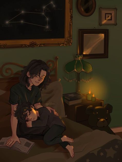 Sirius And Regulus, Regulus Acturus Black, Black Brothers, Walburga Black, Marauders Fan Art, Harry Potter Artwork, Harry Potter Comics, Baby Black, Harry Potter Headcannons