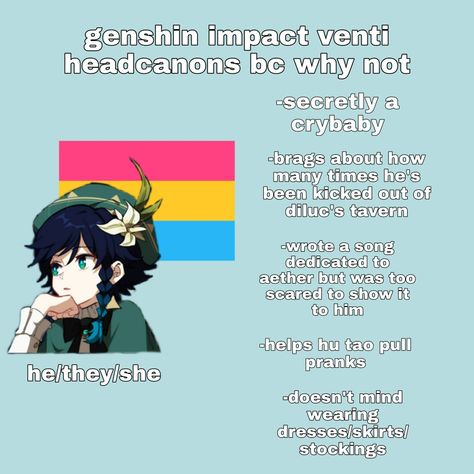 Genshin Impact Headcanon, Venti Genshin Impact, Genshin Impact Venti, 2 Am, Karaoke, Dream Life, Genshin Impact, Writing, Songs