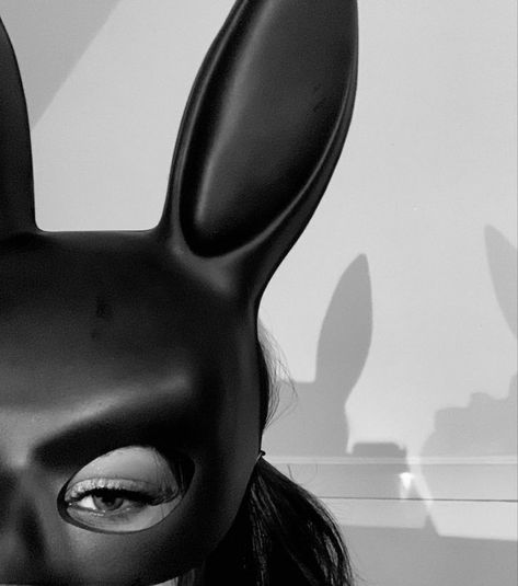 Teal Van Doren, Mask Photoshoot, Teal Vans, Techno Outfit, Mask Aesthetic, Bunny Mask, Black Bunny, Van Doren, Aesthetic Halloween