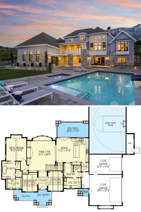 10000 Sq Ft House Plans Modern, 8 Bedroom House Plans 2 Story Modern, House With 10 Bedrooms, Ultra Modern Mansion Floor Plan, Large Family Home Blueprints, 6 Bedrooms Floor Plans, 5bedroom House Plans 2 Story Modern, House Plan With Pool Bathroom, House Floor Plans Mansion