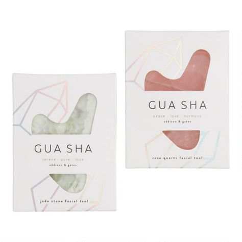 A&G Stone Gua Sha Facial Massage Tool | World Market Gua Sha Packaging, Face Massaging, Guasha Massage, Facial Massage Tool, Gua Sha Facial, Beauty Mask, Massage Tools, Facial Massage, Gua Sha