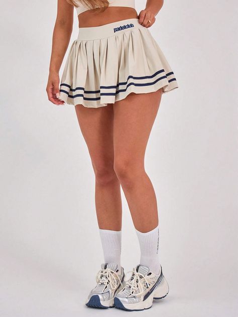 MUSERA Padelclub Print Pleated Tennis Skort OnlyI discovered amazing products on SHEIN.com, come check them out! Pleated Tennis Skirt, Tennis Skort, Sports Skirts, Women Sports, Casual Skirt, Tennis Skirt, Skorts, Outdoor Woman, Elegant Woman