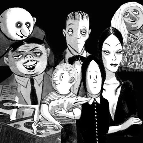 The On-Screen History of "The Addams Family" - ReelRundown Addams Family Film, Comic Strip Characters, The Addams Family 1964, John Astin, Addams Family Values, Charles Addams, Scooby Doo Movie, Gomez And Morticia, New Scooby Doo