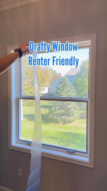 Brad Royce on Instagram: "Cold & Drafty Window #tools #tips #tutorial #diy #realestate #winter" Drafty Windows, Renter Friendly, Royce, Household Hacks, Real Estate, Instagram