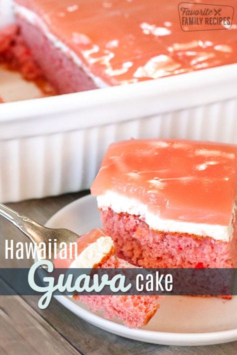 Hawaii Desserts, Hawaiian Dessert Recipes, Hawaiian Dessert, Guava Cake, Guava Recipes, Hawaiian Desserts, Hawaiian Dishes, Hawaii Food, Cooking Homemade