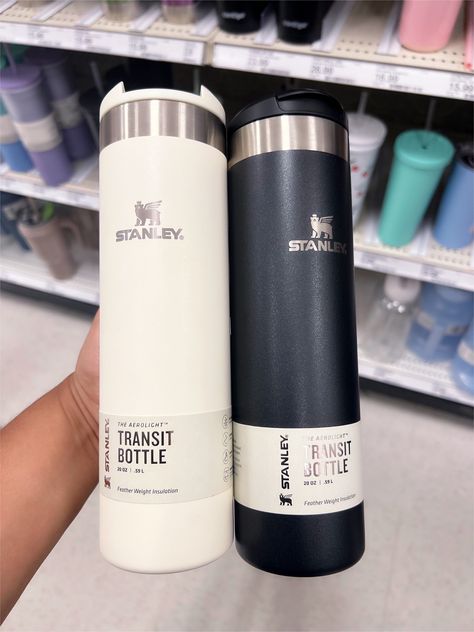 Black Cream Aesthetic, Stanley Aerolight, Thermos Coffee Mug, Stanley Thermos, Clean Drink, Stylish Water Bottles, Trendy Water Bottles, 2024 Planner, Cream Aesthetic