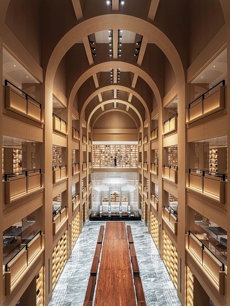 Wutopia Lab Turns to Neo-Gothic Influences for a Shanghai Library Atrium Design, World Architecture Festival, David Chipperfield Architects, Library Pictures, Chief Architect, Lectures Hall, Installation Design, Library Design, Shanghai China