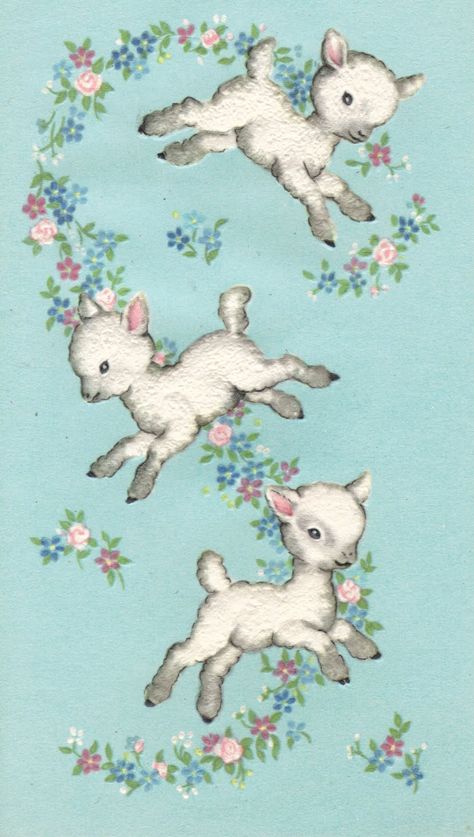 Spring lamb - courtesy of Two Crazy Crafters Lamb Drawing, Lamb Art, Vintage Lamb, Easter Graphics, Easter Craft, I'm Sorry, Easter