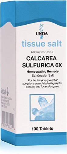 UNDA  Calcarea Sulfurica 6X  Homeopathic Remedy Helps Relieve Pimples Ezcema and Tender Gums  100 Tablets >>> You can get additional details at the image link. (This is an affiliate link and I receive a commission for the sales) Liver Nutrition, Tissue Salts, Healthy Supplements, Medicine Doctor, Healthy Liver, Homeopathic Remedies, Alternative Medicine, Irritated Skin, Healthy Skin