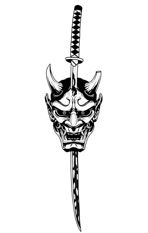 Oni Demon Tattoo Design, Oni Mask Traditional Tattoo, Demon Slayer Tattoo Ideas Minimalist, American Traditional Tattoo Art Flash, Oni Mask Chest Tattoo, Oni Back Tattoo, Devil Tattoo Demons, Japanese Devil Tattoo, Traditional Oni Mask Tattoo Design