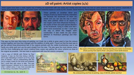 IB Visual Art process portfolio Art Process Portfolio, Process Portfolio, Ib Art, Lucian Freud, Mc Escher, Art Process, Rene Magritte, David Hockney, Paul Cezanne