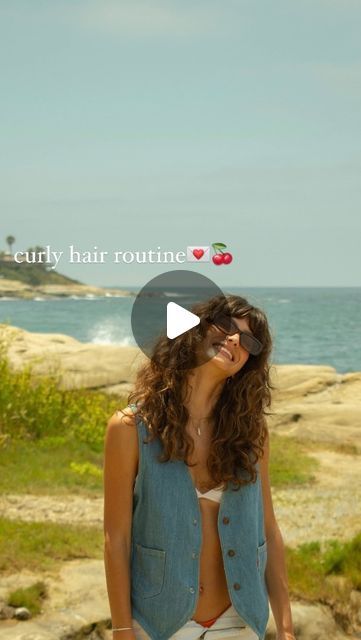 alivia on Instagram: "My curly/ wavy hair routine! 

Here are all the products + tools used

💌
@davinesofficial • LOVE curl shampoo and conditioner • oi all-in-one milk • liquid spell • curl building serum • curl moisturizing mousse 
@kenraprofessional volume spray 25 
@oliviagarden_int 1.25” round brush
@sultrabeauty accelerator 3500 blow dryer

Only within the past three years have I embraced and nurtured my curls! I am still learning how to manage it but hope this helps anyone needing a visual on where to start! We are in the struggle together💪🏼

—#curlyhair #curlyhairroutine #wavyhair #hairroutine #beforeandafter #instagramreels #bangs #oceanside #oceansidehair" Wavy Bangs Tutorial, Curly Hair Routine For Beginners, Wavy Bangs Long Hair, Wavy Hair With Bangs And Layers, 2c Curly Hair Haircuts, Curl Shampoo And Conditioner, Wavy Hair Care Routine, Air Dry Wavy Hair, Curly Haircuts With Bangs