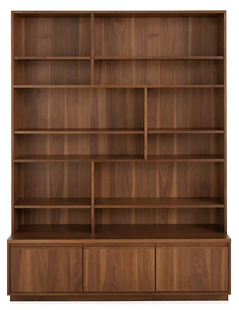 Keaton Bookcases - Modern Storage and Entryway Furniture - Room & Board Tv Bookcase Wall Open Shelving, Couch Coffee Table, Office Furniture Decor, Modern Storage Furniture, Home Office Apartment, Modern Bookcases, Built In Bookshelves, Table Couch, Bookcase Wall Unit