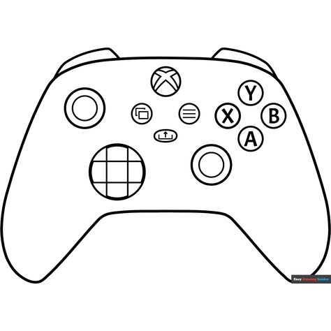 Free Xbox Controller Coloring Page for Kids Outline Ideas, Free Printable Coloring Sheets, Minecraft Coloring Pages, Mario Coloring Pages, Drawing Guides, Free Printable Games, Coloring Ideas, Xbox One Controller, Xbox Controller