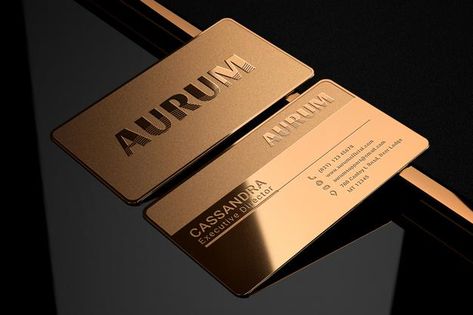 Luxury gold metal business card logo moc... | Premium Psd #Freepik #psd #logo #business-card #mockup #business Black Business Card Mockup, Business Card Design Black, Stationery Business Card, Foil Business Cards, Metal Business Cards, Vertical Business Cards, Member Card, Premium Business Cards, Professional Business Card Design