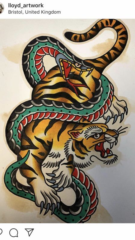 Traditional Tattoo Animals, Traditional Tiger Tattoo, Traditional Panther Tattoo, Tiger Head Tattoo, Americana Tattoo, Traditional Tattoo Flash Art, Traditional Tattoo Old School, Cool Tattoo Drawings, Traditional Style Tattoo