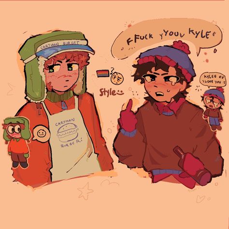 South Park Art, South Park Videos, Kyle South Park, Style South Park, Kyle Broflovski, South Park Funny, South Park Characters, South Park Fanart, Park Art