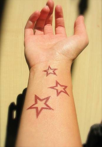 stars Star Tats, Star Tattoo On Wrist, Star Tattoo Ideas, Star Tattoo Meaning, Celestial Tattoo, Cool Wrist Tattoos, Star Tattoo Designs, Wrist Tattoos For Guys, Star Tattoo