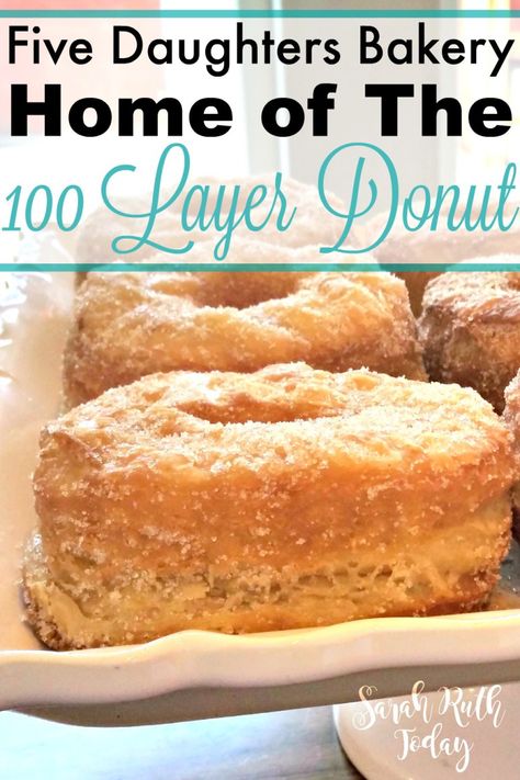 Five Daughters Bakery: Home of the 100 Layer Donut - Look at those layers! Five Daughters Bakery, Doughnut Recipe Easy, Donut Filling, Croissant Dough, Cronut, Muffin Bread, Doughnut Recipe, Dairy Free Dessert, Baked Donuts