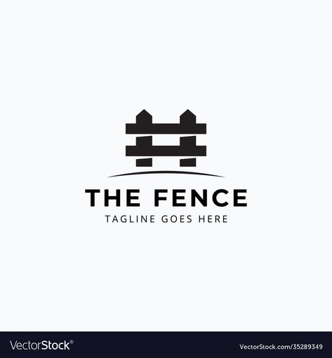 Fence Silhouette, Fence Inspiration, Property Gates, Gate Logo, Vintage Border, Construction Branding, Black Sign, Farm Gate, Fencing Companies