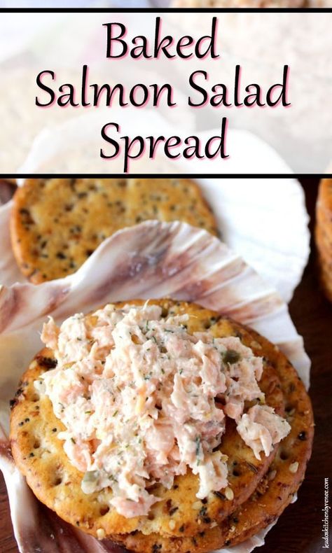 Baked Salad, Appetizers Seafood, Salmon Appetizer Recipes, Salmon Dip Recipes, Salmon Salad Recipe, Salad Salmon, Salmon Spread, Salmon Appetizer, Salmon Dip