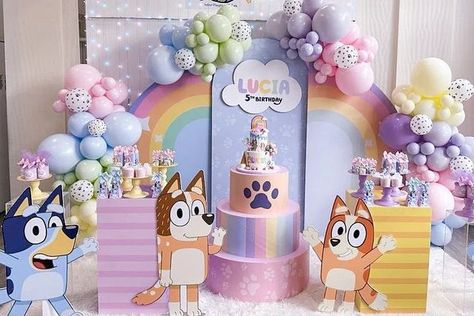 Bluey Y Bingo, Kids Party Planning, Puppy Dog Pals, Princess Theme Birthday, Princess Theme Birthday Party, Girly Decor, Bday Party Theme, Kids Party Decorations, Baby Birthday Party