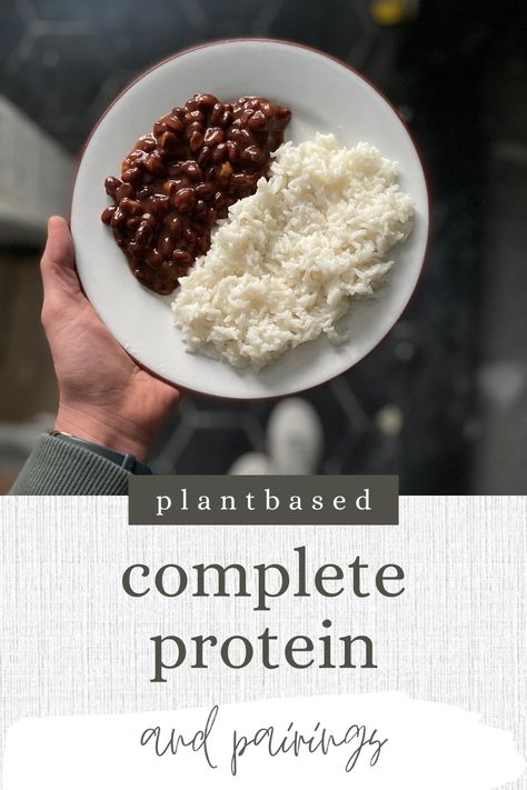 Complete Vegan Protein, Plant Based Muscle Building Diet, Plant Based Complete Protein, Plant Based High Protein Recipes, Vegetarian Complete Protein, High Protein Plant Based Recipes, Complete Protein Combinations, High Protein Plant Based Meals, Protein Swaps