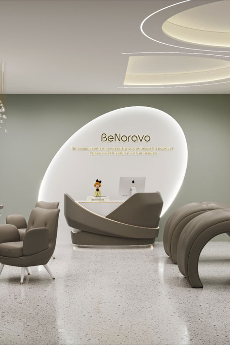 @BeNoravo reception desk, more than 40 shade color-customized, with LED light, large storage space and perfect for small salon or spa. 💕 Small Salon, Reception Furniture, Reception Area, Reception Desk, Reception Areas, Large Storage, Storage Space, Led Light, Storage Spaces