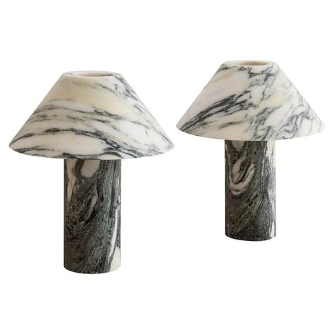 For Sale on 1stDibs - Pillar lamp in Arabescato marble by Henry Wilson Dimensions: Surface sconce are 40 x 12 x 35 cm Materials: Arabescato marble Pillar lamp is hewn from two Marble Utensil Holder, Wooden Toothbrush, Henry Wilson, Marble Pillar, Marble Bathtub, Arabescato Marble, Victorian Table, Marble Lamp, Marble Vase