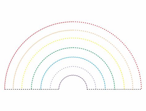 Blank Rainbow Template, Rainbow Template Printable Kids, Rainbow Outline Printable, Rainbow Images Free Printable, Rainbow Template Free Printable, Rainbow Pattern Printable, Rainbow Tracing, Rainbow Cutout, Rainbow Outline