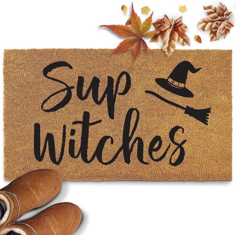 #HalloweenDecor
#SpookyDecorations
#HauntedHouse
#TrickOrTreat
#PumpkinCarving
#GhostlyAmbiance
#WitchCrafts
#CreepyCrawlies
#GhoulishGarden
#FrightNightFestivities Door Mats Outdoor, Witch Door, Outdoor Doormats, Door Mat Outdoor, Outdoor Mats, Entry Mats, Halloween Door Mat, Winter Door, Holiday Door