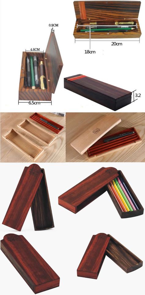 Wooden Pencil Box Diy, Diy Wooden Pencil Holder, Wood Pencil Case, Wooden Pencil Case, Wooden Pencil Holder, Woodworking Ideas To Sell, Wooden Pencil Box, Wood Pen Holder, Wood Pencil Holder