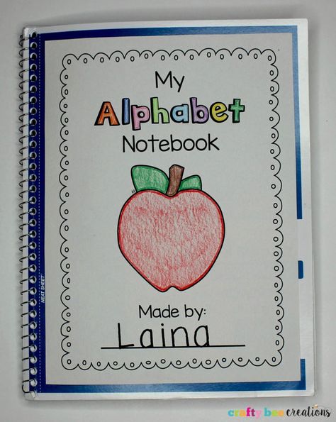 Alphabet Journal Kindergarten, Abc Journal Preschool, Preschool Interactive Notebook, Interactive Notebooks Preschool, Prek Interactive Notebook, Alphabet Interactive Notebook, Alphabet Notebook Preschool, Journal Preschool Ideas, Alphabet Journal Preschool