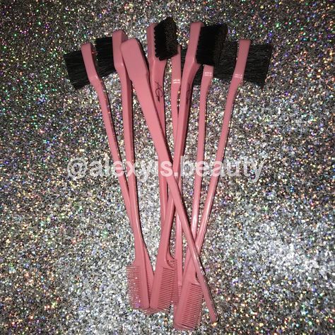 Edge Brush Aesthetic, Brush Aesthetic, Brush Wallpaper, Grind Time, Cosmetics Business, Halloween Party Photo, Edge Brush, Girl Essentials, Bday List