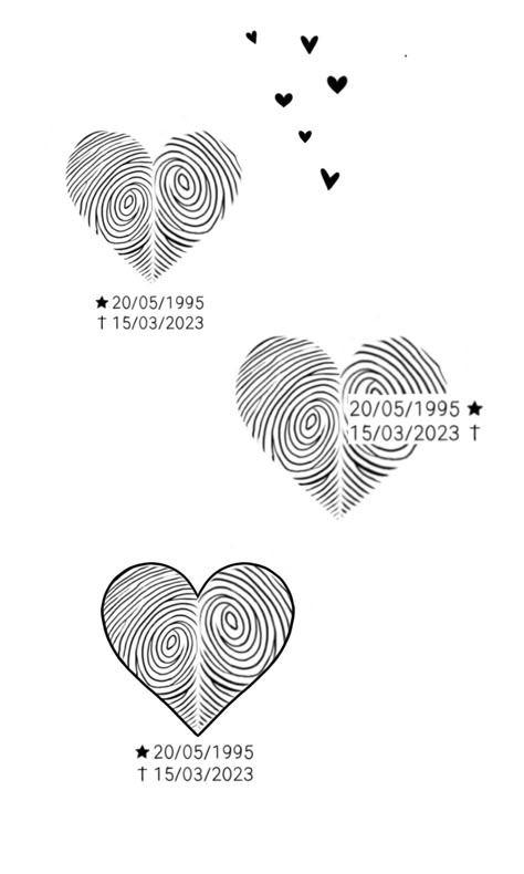 Thumbprint Tattoo, Forearm Tattoo Designs, Collage Tattoo, Fingerprint Tattoos, Puzzle Tattoos, 10 Tattoo, Cute Couple Tattoos, Family Tattoo Designs, Date Tattoos