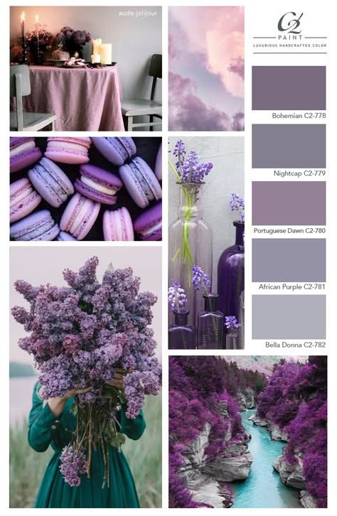 Oasis Decor, Birth Colors, Purple Color Schemes, Purple Color Palettes, Color Schemes Colour Palettes, Purple Paint, Desert Oasis, Room Color Schemes, Palette Design