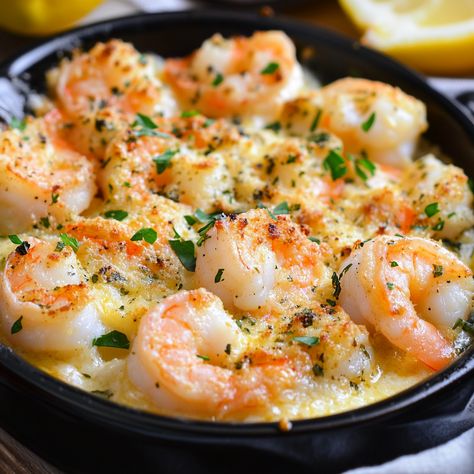 Baked Shrimp Scampi Recipe – Gymonset Fish With Shrimp Topping, Baked Shrimp With Vegetables, Oven Garlic Shrimp, Crispy Baked Shrimp Scampi, Baked Garlic Shrimp Scampi, Magic Shrimp Bake, French Shrimp Recipe, Surf And Turf Shrimp, Shrimp Scampi In Oven