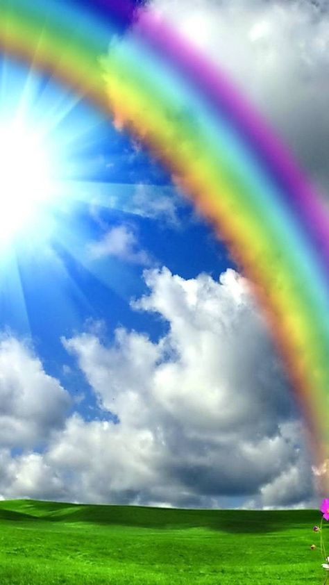 Rainbow Photography Nature, Gods Masterpiece, Beach Rainbow, Beautiful Screensavers, List Background, Pretty Nature Pictures, Galaxy Wallpapers, Rainbow Images, Rainbow Pictures