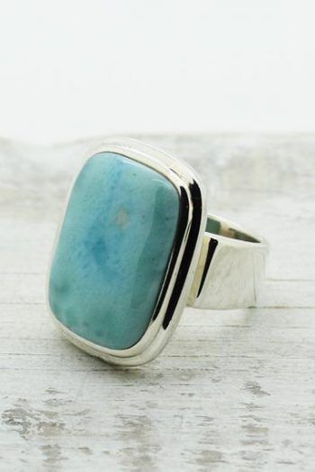 Rings Big, Gift Ideas Jewelry, Huge Rings, Big Stone Ring, Larimar Ring, Larimar Rings, Sterling Silver Jewelry Rings, Yellow Gold Wedding Band, Larimar Stone