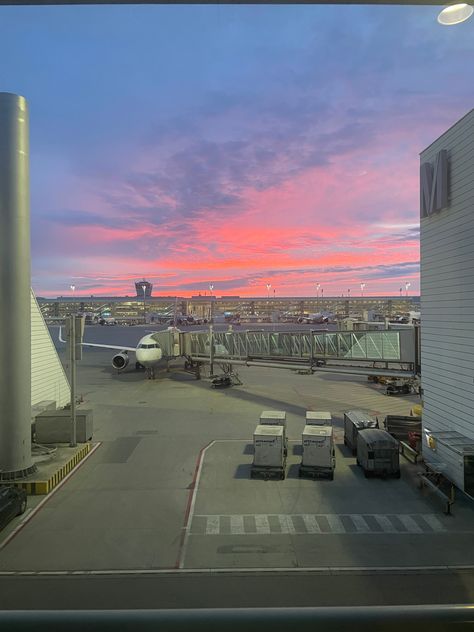 #airport #munich #holiday #vacation #sunrise Munich Airport, Airport Aesthetic, Holiday Vacation, Munich, Vision Board, Germany, Travel, Quick Saves