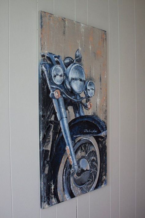 Bike Painting Canvas, Painting Canvas Easy, Harley Davidson Softail Deluxe, Tail Ideas, Bike Painting, Art Moto, Мотоциклы Harley Davidson, Harley Davidson Softail, Harley Davidson Wallpaper