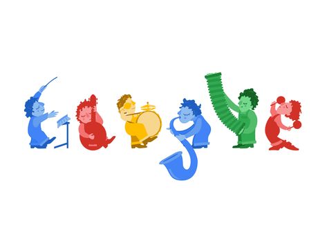 GIF - GOOGLE DOODLE - MUSIC BAND Google Doodles Ideas, Best Google Doodles, Doodle For Google, Google Art, Doodles Ideas, Google Doodle, Bff Drawings, Doodle Design, Reunification