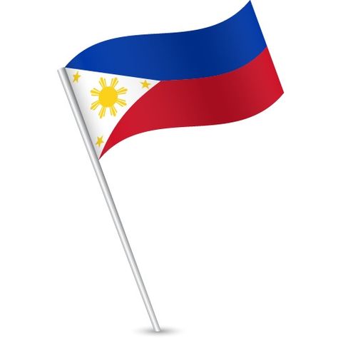 Vector flag of the Philippines - Flagpole Flag Philippines, Flag Of The Philippines, Html Symbols, Gadsden Flag, Flag Vector, Flag Icon, All Flags, Flag Stand, Horizontal Stripes