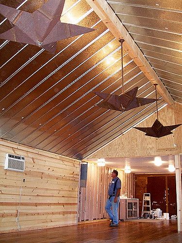 Lone Star Chandelier | Custom lighting created for historic … | Flickr Interior Metal Ceilings, Penny Ceiling, Metal Ceiling Ideas, Barn Tin Ceiling, Copper Ceilings, Metal Ceilings, Barn Office, Star Chandelier, Copper Ceiling