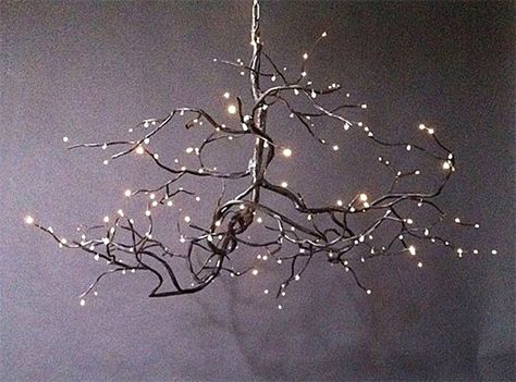 Woodland Chandelier, Fantasy Chandelier, Forest Ceiling, Branch Lighting, Twig Chandelier, Branch Lights, Art Chandelier, Twig Lights, Fiber Optic Lighting