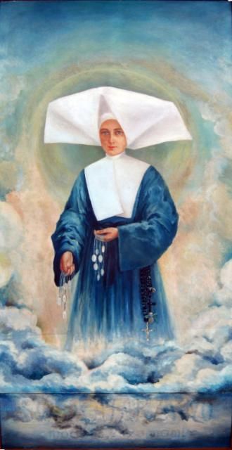 Catherine Laboure, Saint Catherine, Santa Catalina, St Catherine, Miraculous Medal, Mural, Jesus, Pure Products, Art